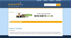 Desktop Screenshot of answerme.org